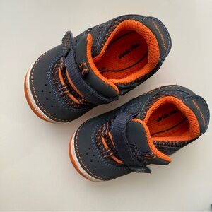 STRIDE RITE Amos Navy and Orange Shoes size 4.5M